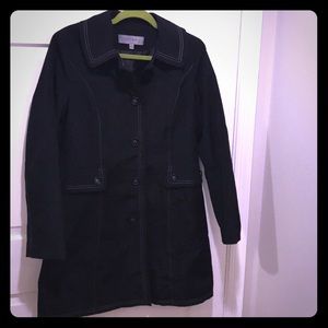Anne Klein Black trench coat
